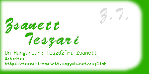 zsanett teszari business card